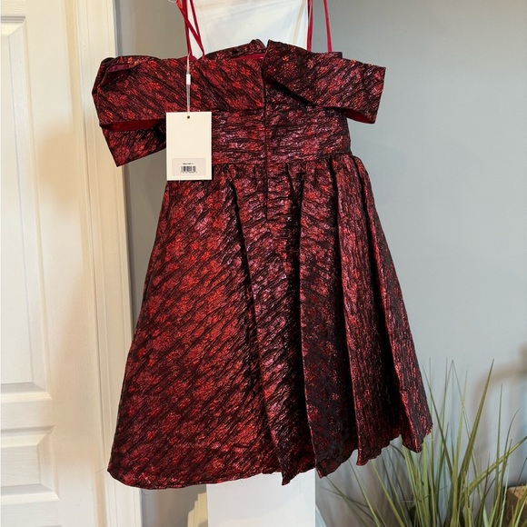 MacDuggal Off-Shoulder Red Dress - Picture 6 of 9